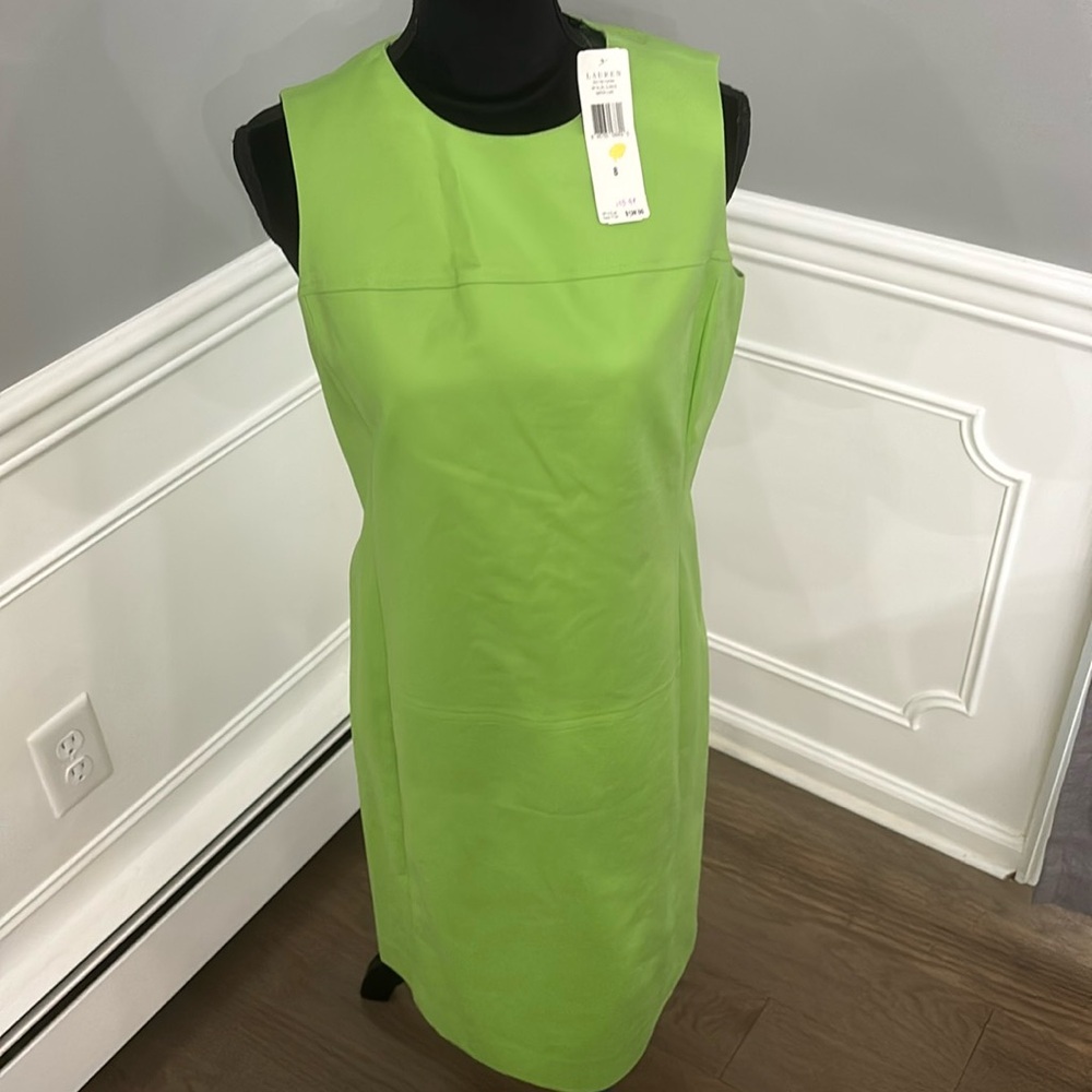 Ralph Lauren Garden Lime Dress Size 8 NWT